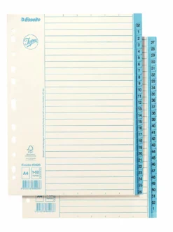 Pappersregister Esselte Jopa Original A4 1-52, blå flik