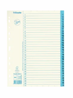 Pappersregister Jopa Original A4 1-31, 90g kraftpapper