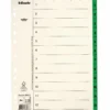 Pappersregister Timing Mega A4 1-12, grön