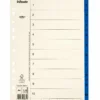 Pappersregister Timing Mega A4 1-10, plastflikar, blå