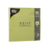 Pappersservett Pappstar Daily Collection 1/4-vikt, oliv, 32x32 cm, 20 st