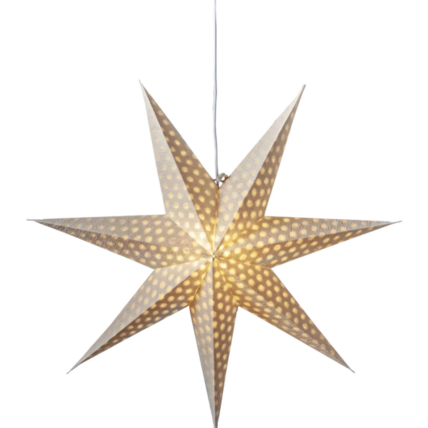 Pappersstjärna Star Trading Cloud, vit, 60 cm diameter