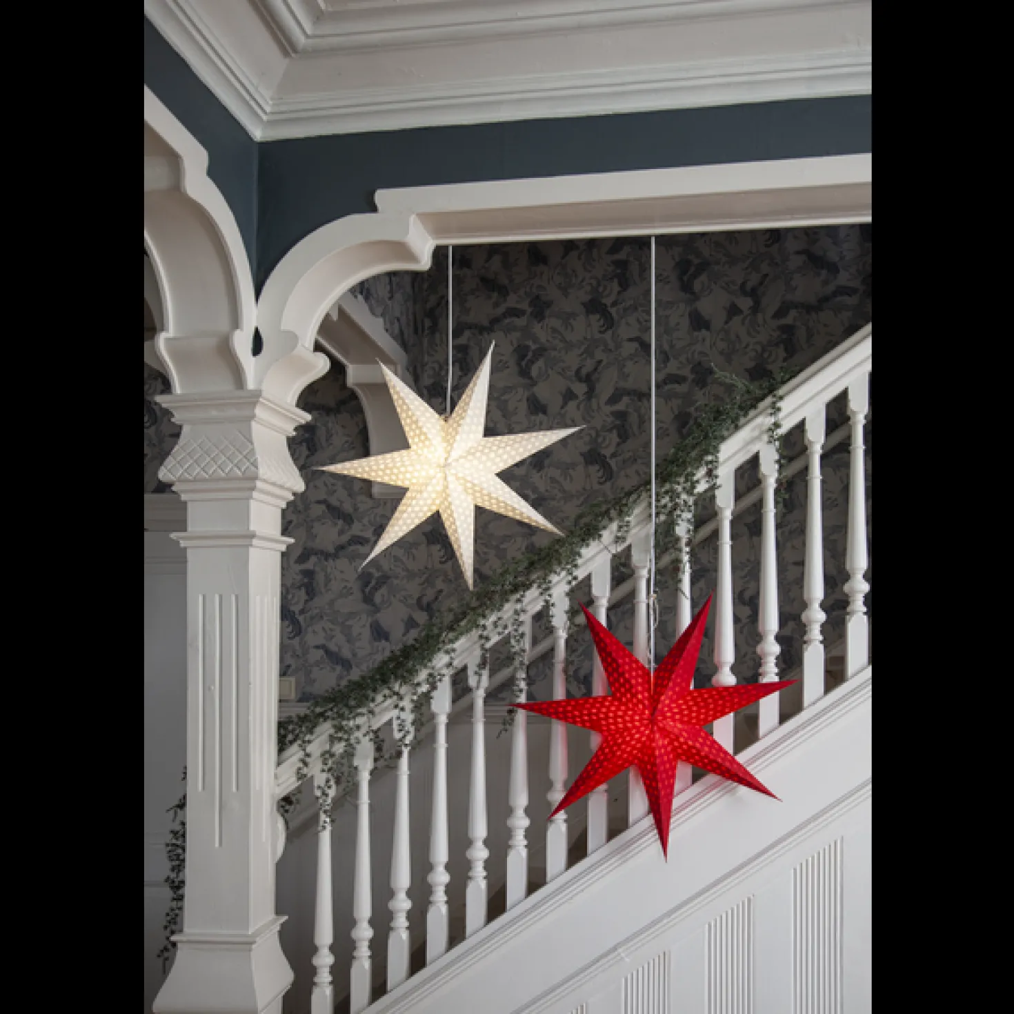 Pappersstjärna Star Trading Cloud, vit, 60 cm diameter