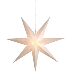 Pappersstjärna Star Trading Dot, vit, 100 cm diameter
