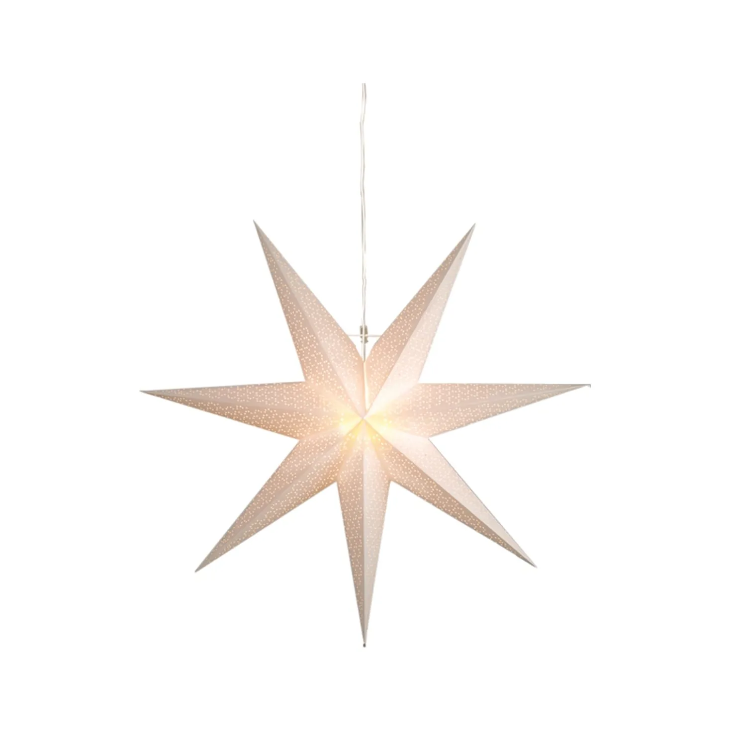 Pappersstjärna Star Trading Dot, vit, 100 cm diameter