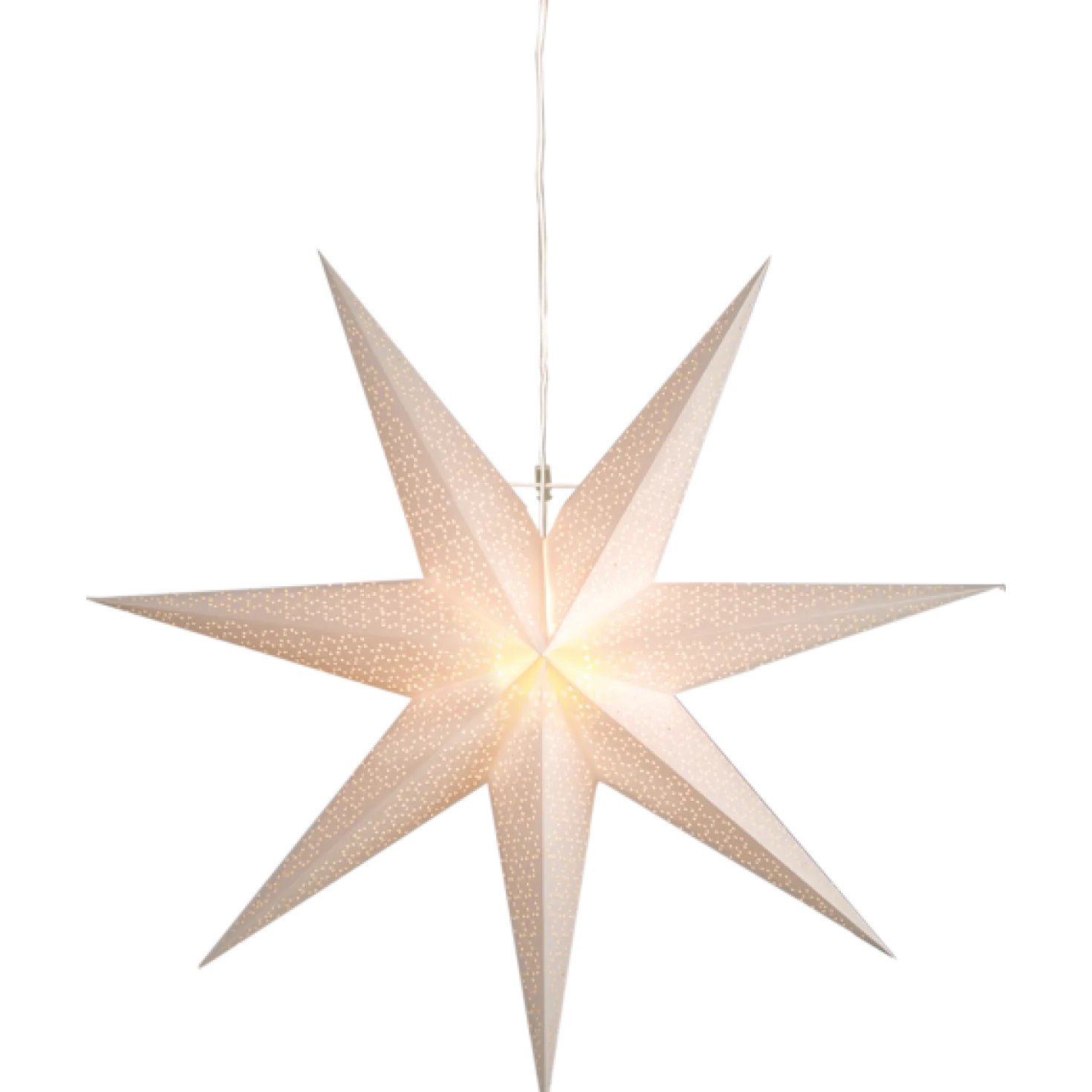 Pappersstjärna Star Trading Dot, vit, 100 cm diameter