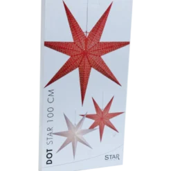 Pappersstjärna Star Trading Dot, vit, 100 cm diameter