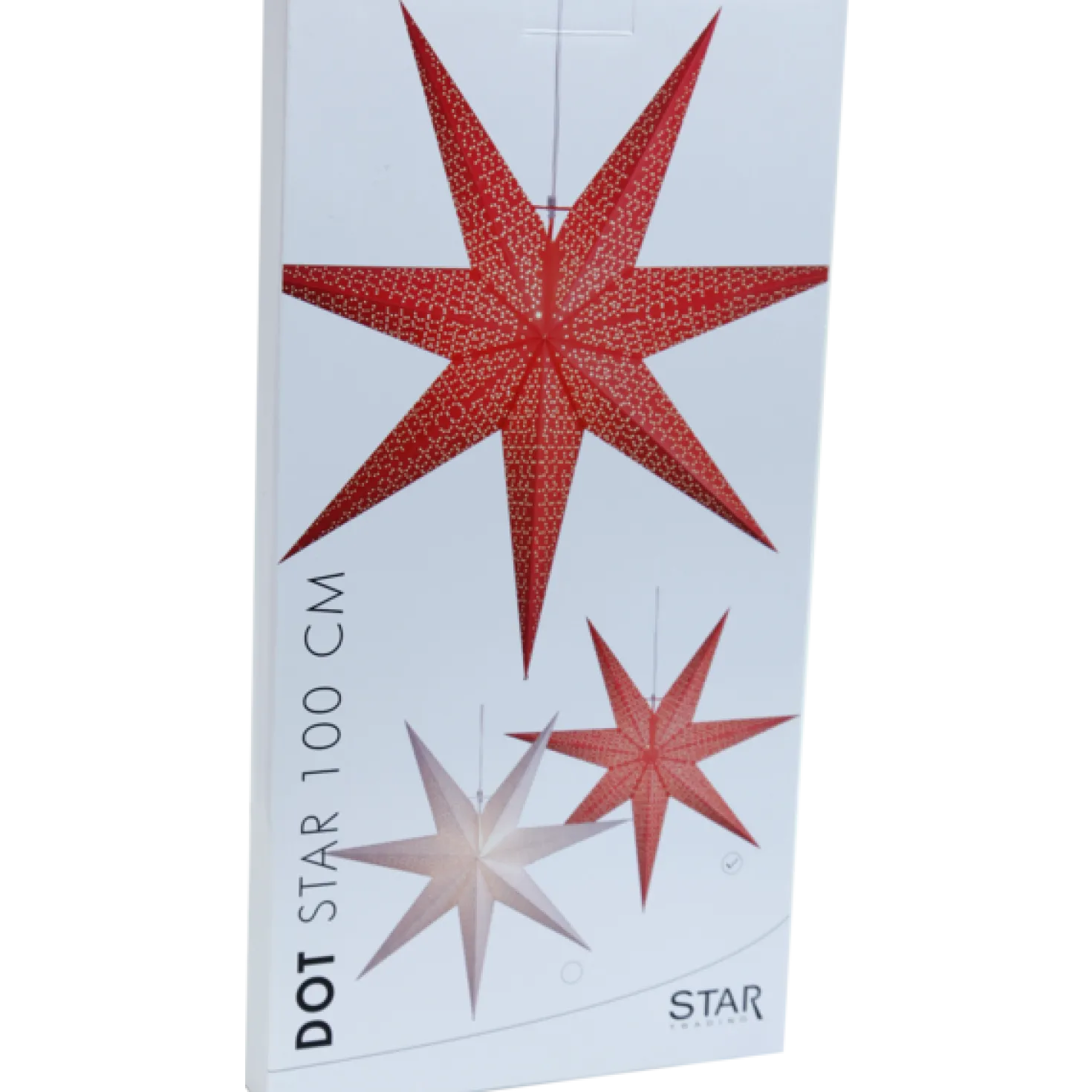 Pappersstjärna Star Trading Dot, vit, 100 cm diameter