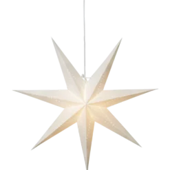 Pappersstjärna Star Trading LYSA Vit, 70 cm, E14