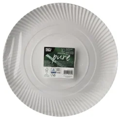 Papperstallrik Papstar pure Rund, 32 cm, 10 st