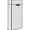 Papperstunna Brabantia Touch Bin Matt Stål, 40L, silver