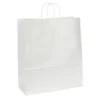 Pappkasse Sober Vit med tvinnade handtag, 400x160x450mm, 150 st