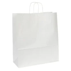 Pappkasse Sober Vit med tvinnade handtag, 400x160x450mm, 150 st