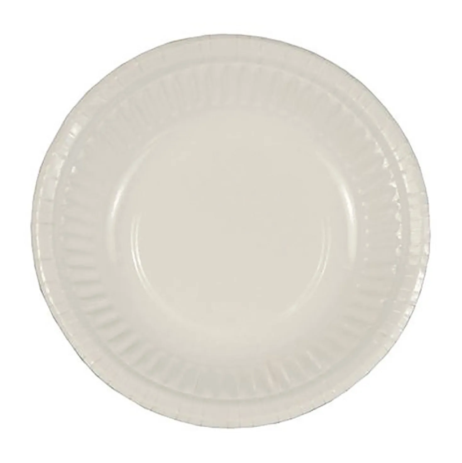 Papptallrik Papstar Ekonomi Flat, vit, 23 cm, 50 st