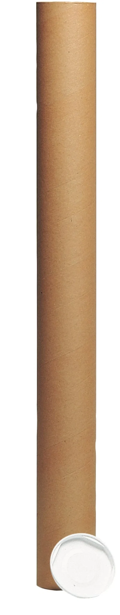 Papptub för affischer och ritningar, brun, 540x50mm