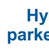 Parkeringsskylt Hyrd parkering, aluminium, blå/vit, 297x105 mm