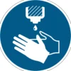 Påbudsdekal Durable Desinficera händerna, borttagbar, golvdekal