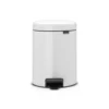 Pedalhink Brabantia NewIcon, 5L, vit, mjukstängande lock