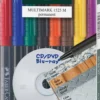 Permanentpenna Faber-Castell Multimark M 8-set, blandade färger