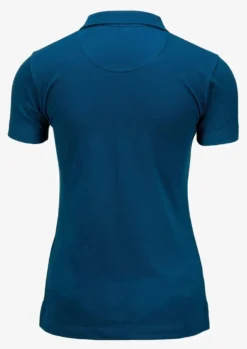 Piketröja dam Nimbus Harvard v-neck, ekologisk bomull, indigoblå