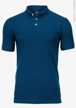 Piketröja Nimbus Harvard Classic Herr, stretchig bomull, indigo blå