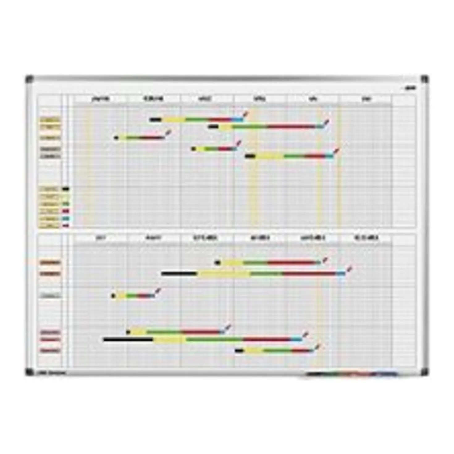 Planeringstavla Legamaster Årsplan, 7-dagars indelning, 90x120 cm