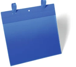 Plastficka Durable A4L med fästband, självlåsande, skyddslock
