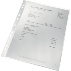 Plastficka Leitz re:cycle CS A4, 0,09 mm, 100 st
