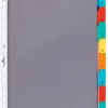 Plastficksregister Durable 8 flikar, A4, svetsade flikar