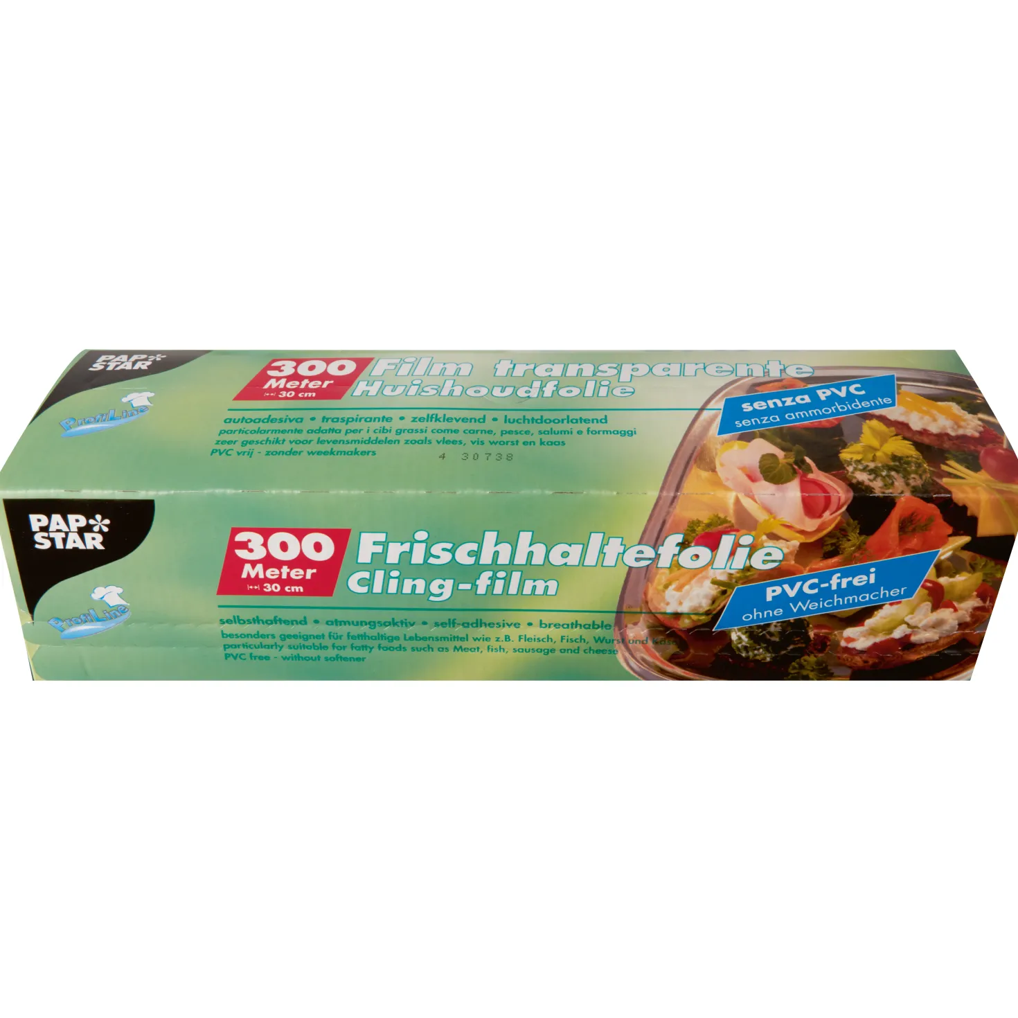 Plastfolie Papstar LDPE Självhäftande, 300 m x 30 cm, 11 my