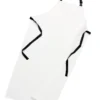 Plastförkläde sitex Vit, 70x110 cm, vattentätt