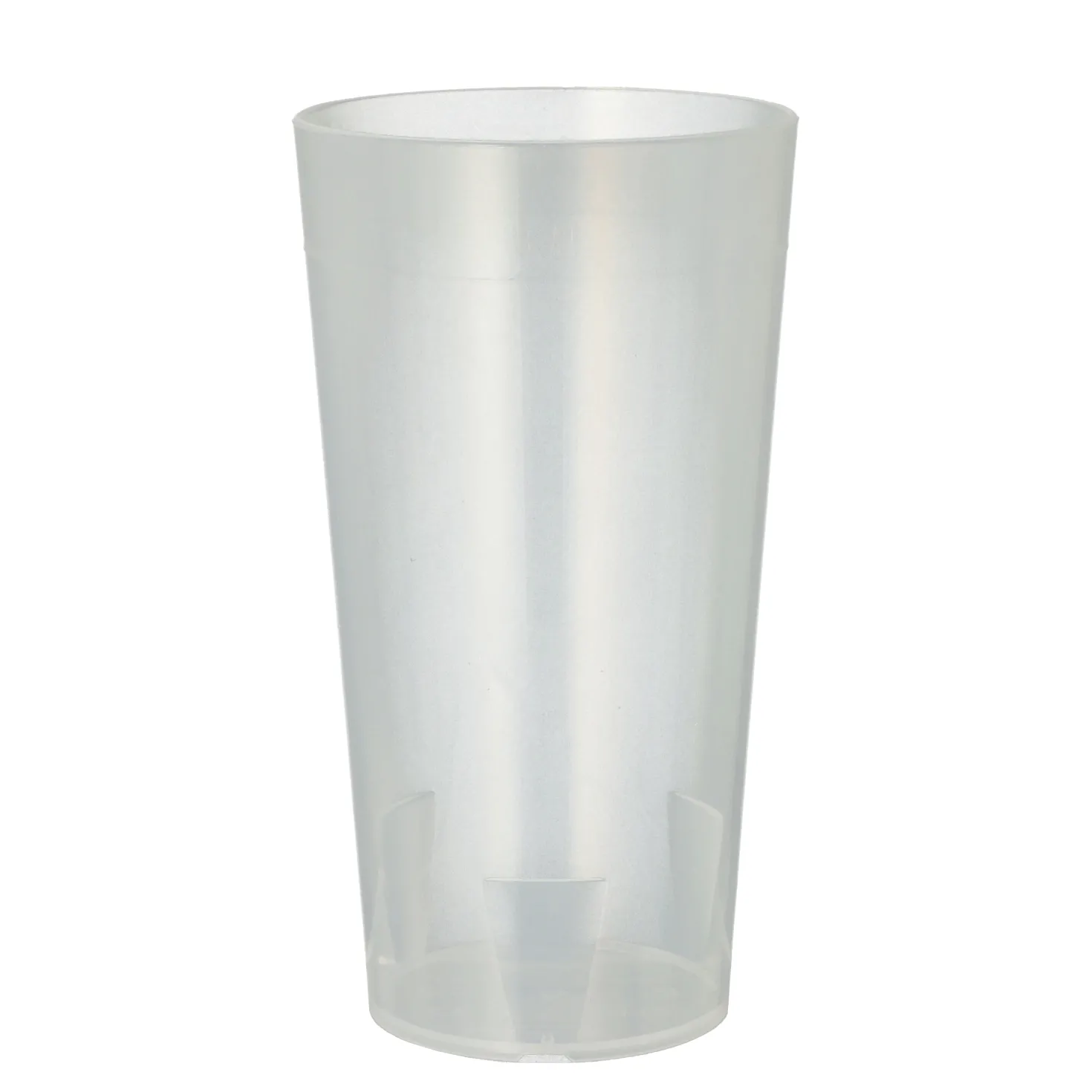 Plastglas Reuse Okrossbart PP, 40 cl, genomskinlig, 10 st