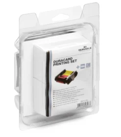 Plastkort Durable med YMCKO-färgband, 100 st, för Duracard ID 300