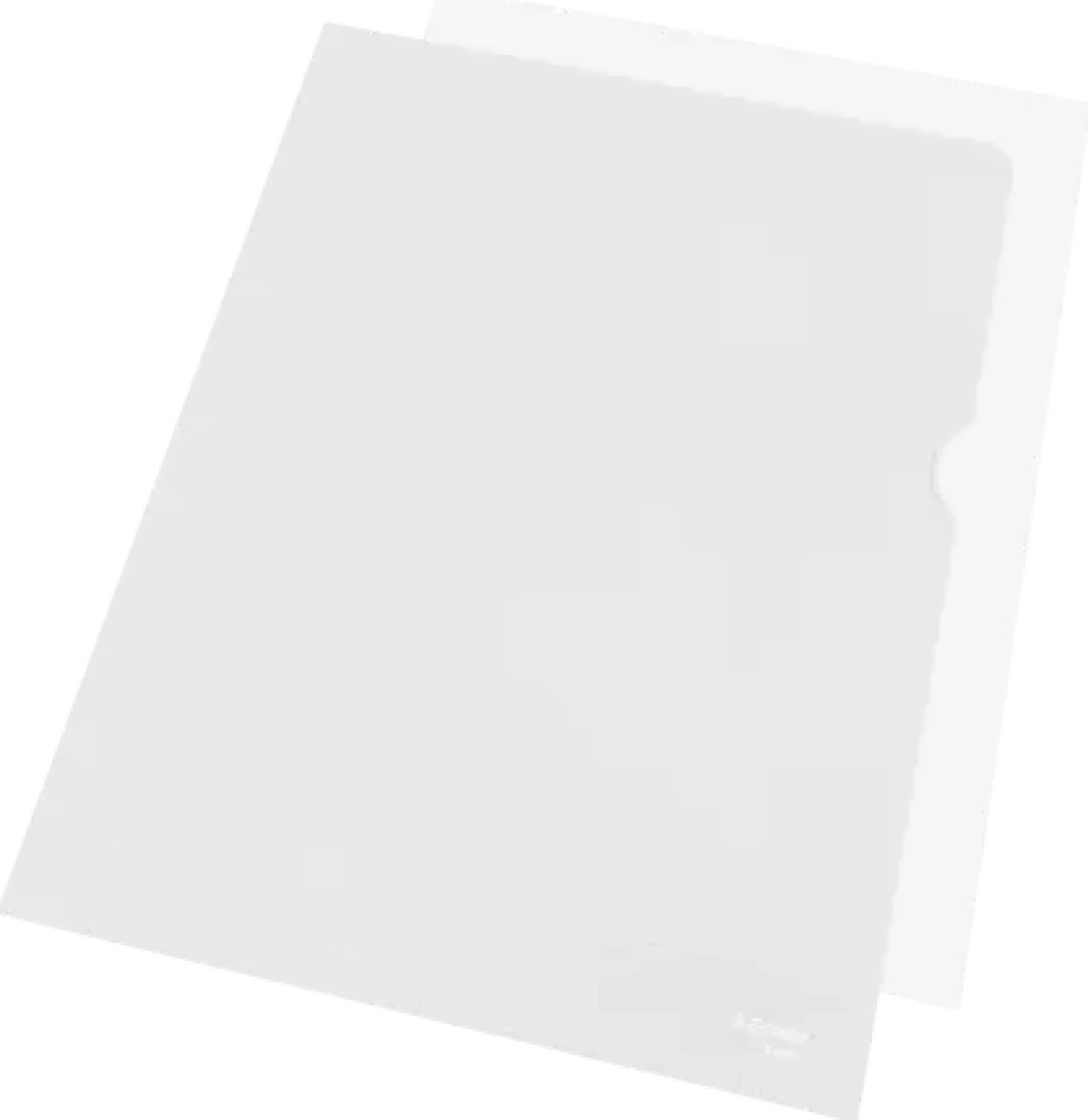 Plastmapp Esselte A4 PP Klar Präglad, 100 st