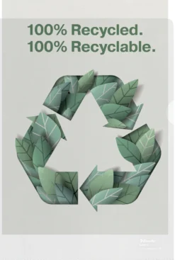Plastmapp Esselte Recycled A4, 100 my, 20 st