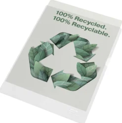 Plastmapp Esselte Recycled A4, 100 my, 20 st