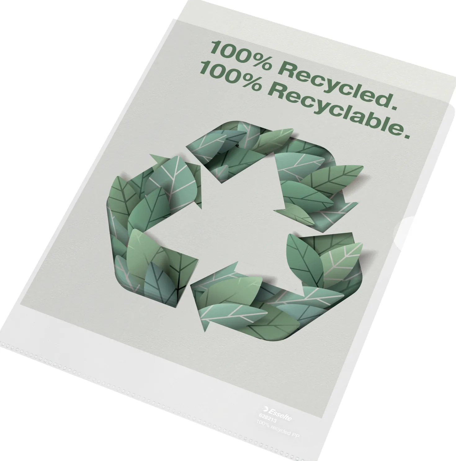 Plastmapp Esselte Recycled A4, 100 my, 20 st
