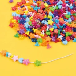 Plastpärlor Playbox Hjärtan Stjärnor Propellrar, blandade färger