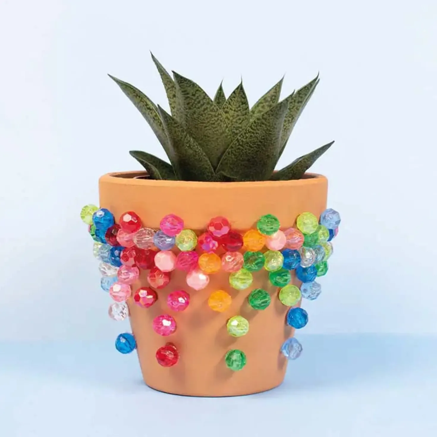 Plastpärlor Playbox Kristallformade, blandade färger