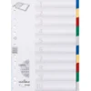 Plastregister Durable A4 1-10 otryckt, flerfärgade flikar