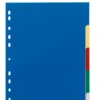 Plastregister Durable A4 1-5 Otryckt, blandade färger