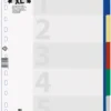 Plastregister Durable XL A4+ 1-5 Otryckt, blandade färger