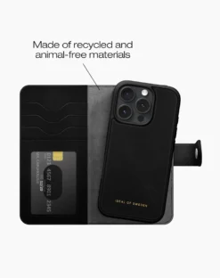 Plånboksfodral IDEAL OF SWEDEN Magnet Wallet+, iPhone 16 Pro Max, svart