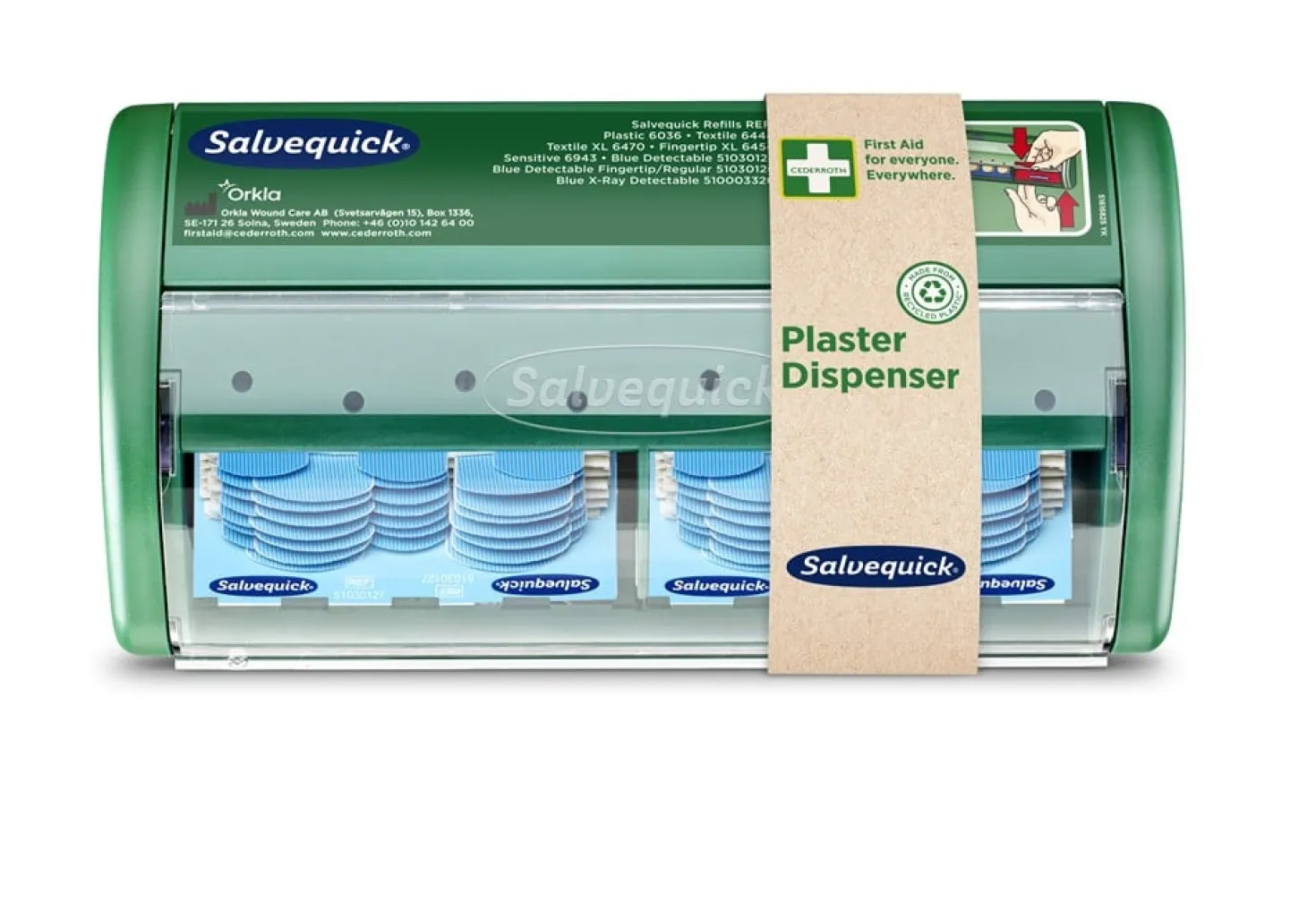 Plåsterautomat Salvequick Blue Detectable 51030130, blå