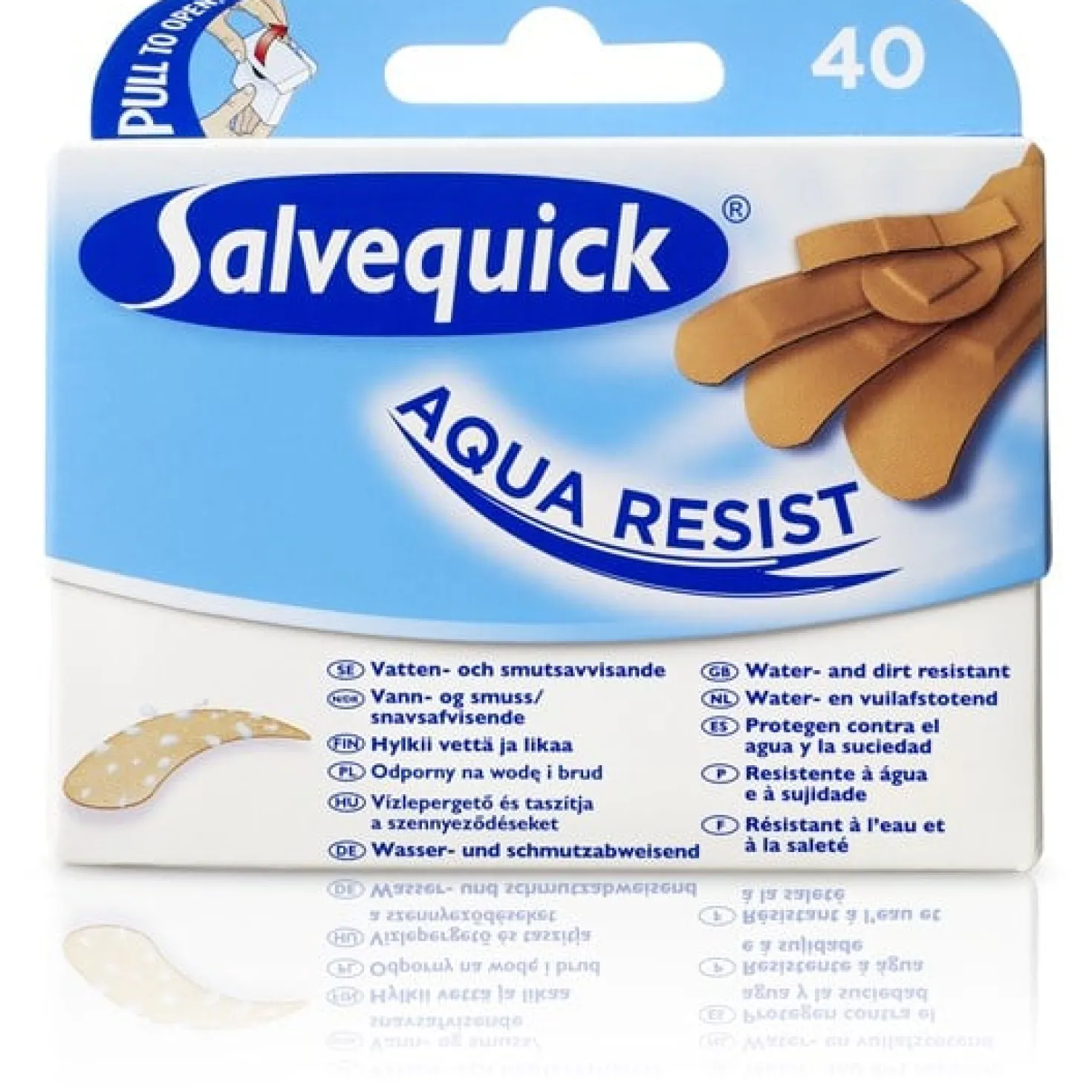 Plåster Salvequick Aqua Resist Vattenavvisande, 40 st