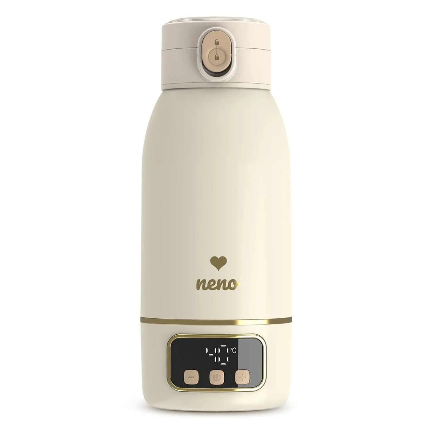 Portabel flaskvärmare NENO Savia, trådlös, 500 ml, 35–55°C