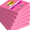 Post-it-lappar Post-it Super Sticky, 76x76 mm, cerise