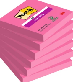 Post-it-lappar Post-it Super Sticky, 76x76 mm, cerise