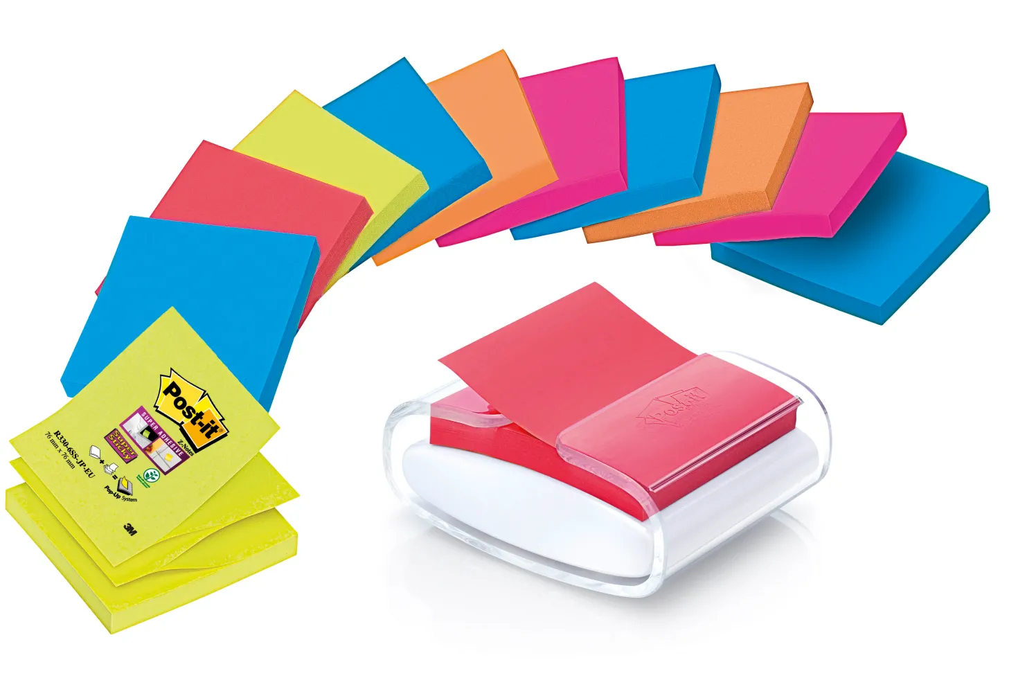 Post-it Z-block Hållare PROWR330, inkl. 12 block, automatisk utmatning