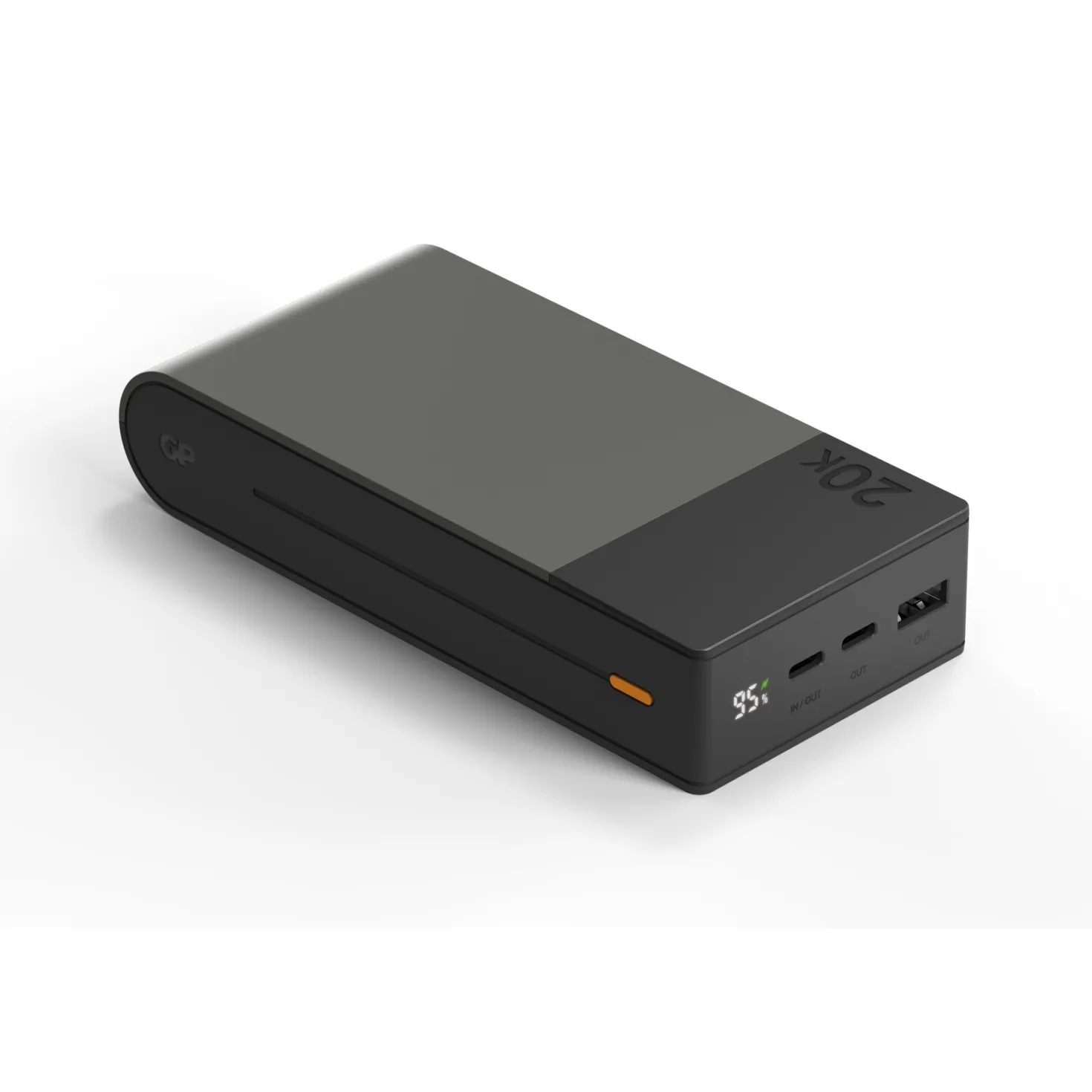 Powerbank GP M2+ 20000 mAh, snabbladdning, grå